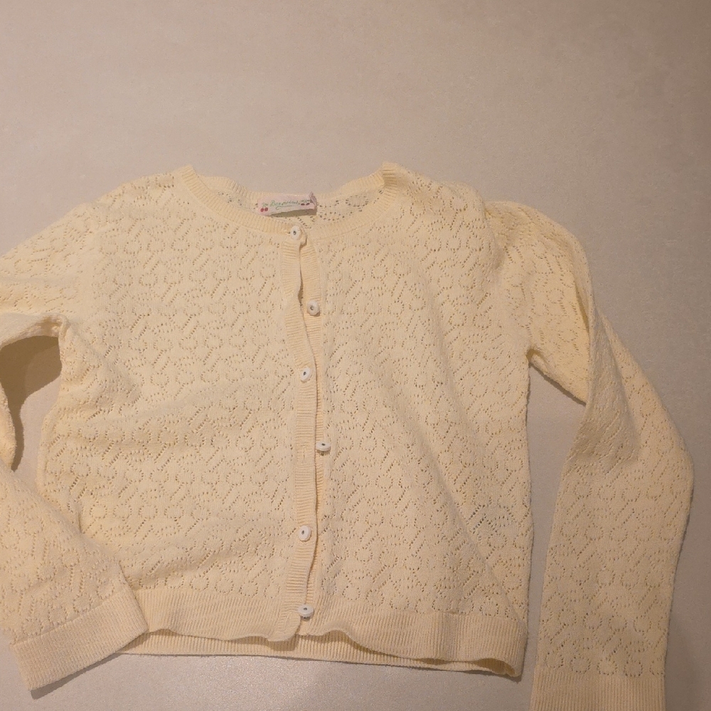 Bonpoint Cream Kids Sweater